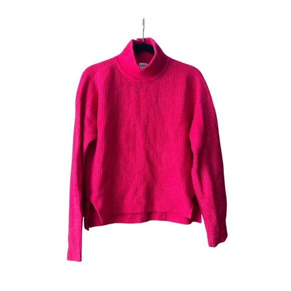Abercrombie & Fitch Women's Classic Easy Turtleneck Ribbed Sweater Pink Size XS - Picture 2 of 14
